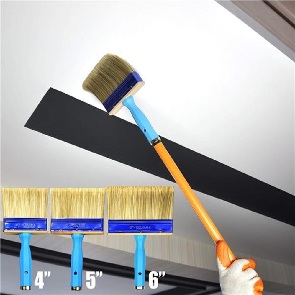 3 Pack (4,5,6inch) Heavy Duty Professional Stain Brush,  Double Thick 1.2 inch
